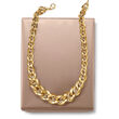 Italian 14kt Yellow Gold Graduated Oval-Link Necklace
