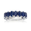 7.00 ct. t.w. Sapphire Ring in Sterling Silver