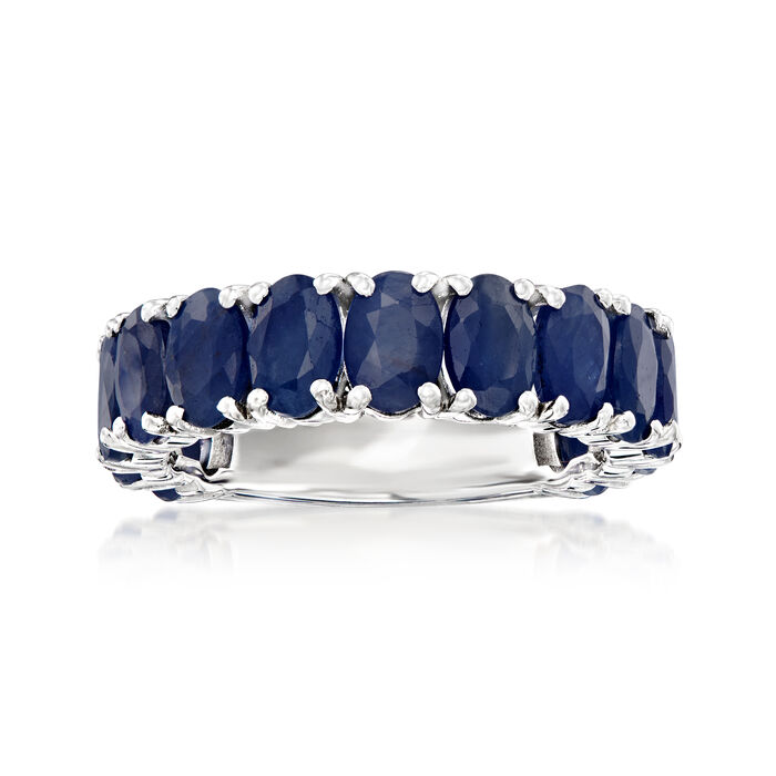 7.00 ct. t.w. Sapphire Ring in Sterling Silver