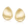 Italian 14kt Yellow Gold Pear-Shaped Clip-On Earrings