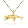 14kt Yellow Gold Panther Pendant Necklace