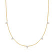 Roberto Coin &quot;Diamonds by the Inch&quot; .45 ct. t.w. Diamond Station Necklace in 18kt Yellow Gold