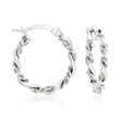 Sterling Silver Jewelry Set: Three Pairs of Hoop Earrings