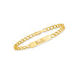 Child's 14kt Yellow Gold Personalized Bar Bracelet