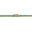7.50 ct. t.w. Emerald Tennis Necklace in 14kt Yellow Gold