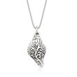 Sterling Silver Seashell Pendant Necklace