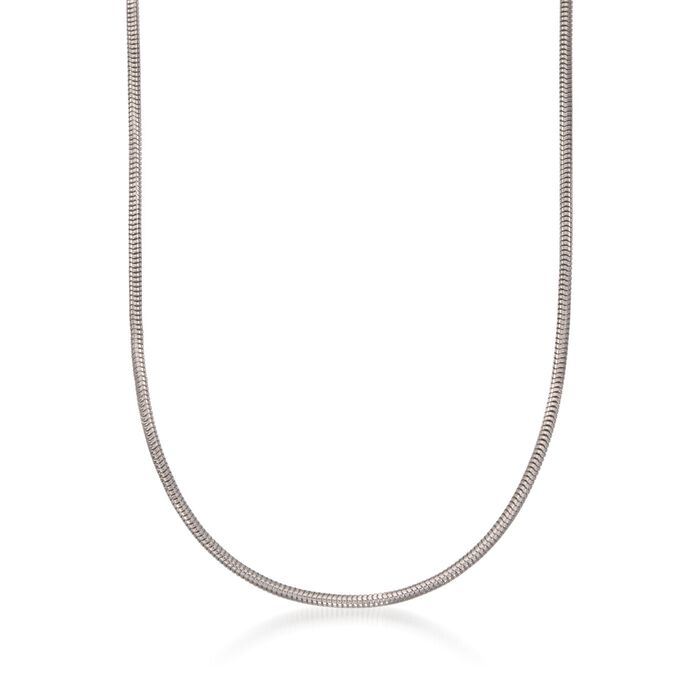 Italian Sterling Silver Snake Chain Necklace