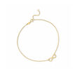 10kt Yellow Gold Infinity Symbol Anklet