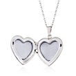 Sterling Silver Single Initial Heart Locket Necklace