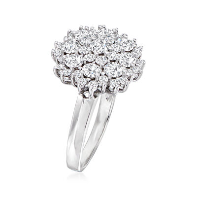 1.70 ct. t.w. Diamond Cluster Ring in 14kt White Gold