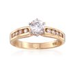 C. 1990 Vintage .90 ct. t.w. Diamond Ring in 14kt Yellow Gold