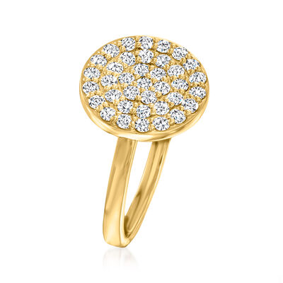 .63 ct. t.w. Diamond Disc Ring in 14kt Yellow Gold