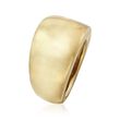 Italian 14kt Yellow Gold Over Sterling Silver Dome Ring