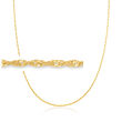 Italian 1.5mm 18kt Gold Over Sterling Adjustable Singapore-Chain Necklace