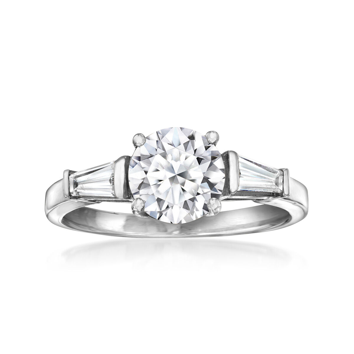 1.80 ct. t.w. Lab-Grown Diamond Ring in 14kt White Gold. Size 5 | Ross ...