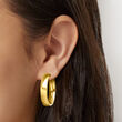 Italian 10kt Yellow Gold Hoop Earrings