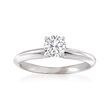 .50 Carat Certified Diamond Solitaire Ring in 14kt White Gold
