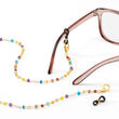 2-In-1 Mixed Gemstone Necklace and Eyeglass Chain in 18kt Gold Over Sterling