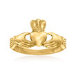 14kt Yellow Gold Claddagh Ring