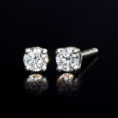 .20 ct. t.w. Lab-Grown Diamond Stud Earrings in Sterling Silver