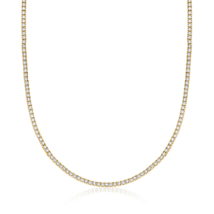 2.00 ct. t.w. Diamond Tennis Necklace in 18kt Gold Over Sterling