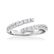 .50 ct. t.w. Diamond Bypass Ring in Sterling Silver