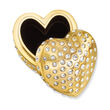 Crystamas &quot;Forever Heart&quot; Crystal Goldtone Jewelry Box
