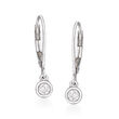 .20 ct. t.w. Bezel-Set Diamond Drop Earrings in Sterling Silver
