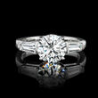 2.50 ct. t.w. Lab-Grown Diamond Three-Stone Ring in 14kt White Gold