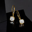 3.00 ct. t.w. Lab-Grown Diamond Drop Earrings in 14kt Yellow Gold