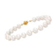 7-7.5mm Cultured Pearl Bracelet with 14kt Yellow Gold