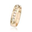 Men's .50 ct. t.w. Diamond Wedding Ring in 14kt Yellow Gold