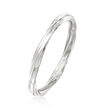 18kt White Gold Twisted Ring