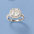 3.55 ct. t.w. CZ Ring in Sterling Silver