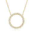 .50 ct. t.w. Diamond Eternity Circle Necklace in 14kt Yellow Gold