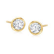 .50 ct. t.w. Bezel-Set Diamond Stud Earrings in 14kt Yellow Gold