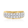 1.00 ct. t.w. Diamond Multi-Row Ring in 14kt Yellow Gold