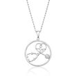 .10 Carat CZ Stethoscope Pendant Necklace in Sterling Silver