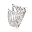 .31 ct. t.w. Diamond Open-Front Ring in 14kt White Gold