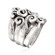 Sterling Silver Multi-Swirl Ring