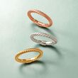 14kt Yellow Gold Stackable Twisted Ring