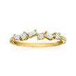 .25 ct. t.w. Diamond Zigzag Ring in 14kt Yellow Gold