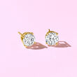 3.00 ct. t.w. Diamond Stud Earrings in 14kt Yellow Gold