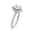 .54 ct. t.w. Diamond Engagement Ring Setting in 14kt White Gold
