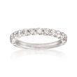 Henri Daussi .75 ct. t.w. Diamond Wedding Ring in 14kt White Gold
