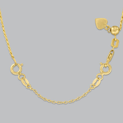 Sterling Silver and 18kt Gold Over Sterling Accessory Set: Two 2&quot; Safety Chains