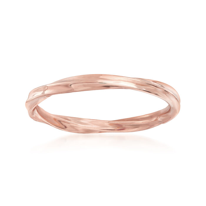 18kt Rose Gold Twisted Ring
