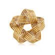 C. 1980 Vintage Hermes 18kt Yellow Gold Knot Pin