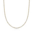 10.00 ct. t.w. Diamond Tennis Necklace in 14kt Yellow Gold