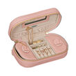 Mele & Co. &quot;Lucy&quot; Pink Faux Leather Travel Jewelry Case